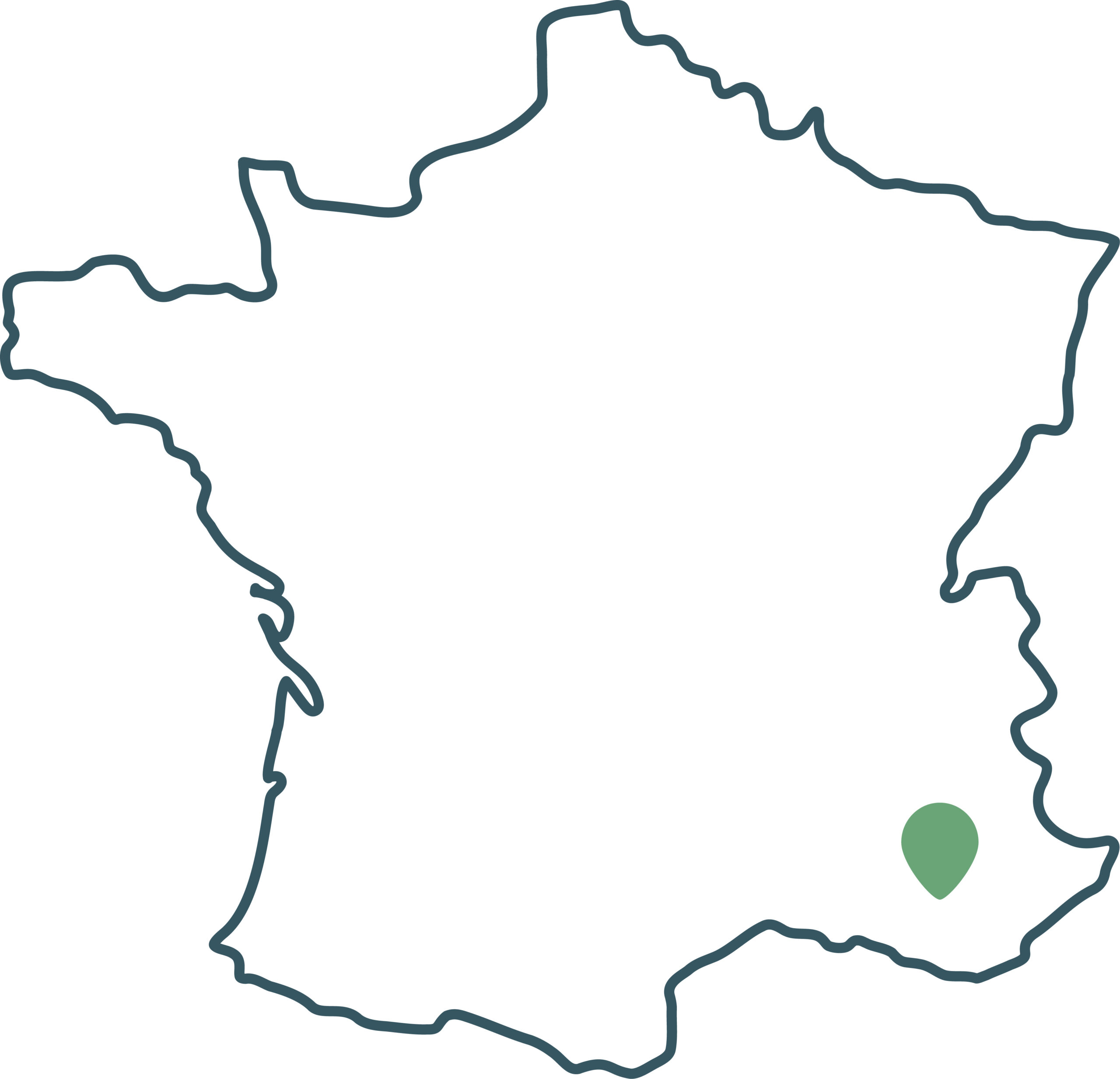 manosque Carte de localisation Tarascon pour illustrer le programme de rénovation par Blue, promotion immobilière